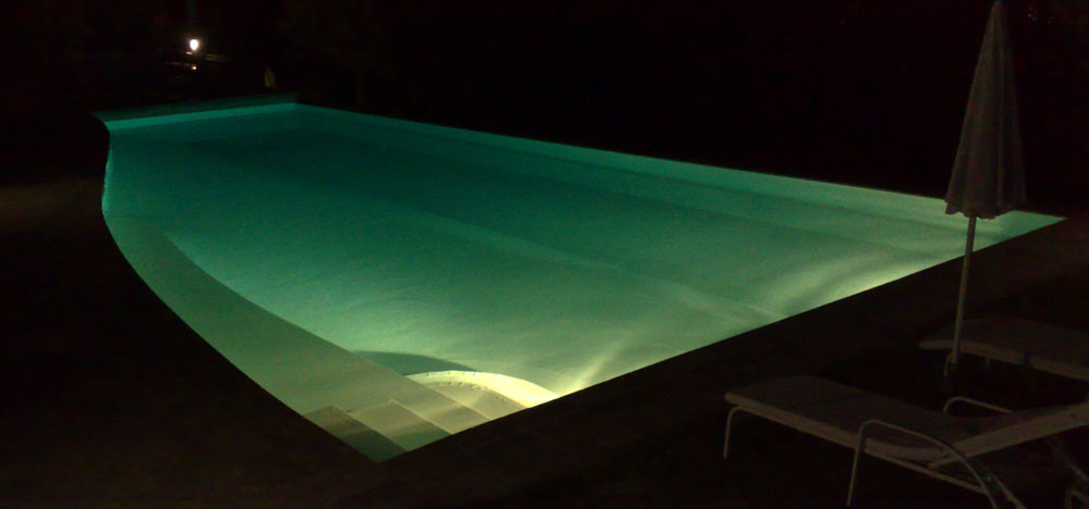 nighttime swimmingpool